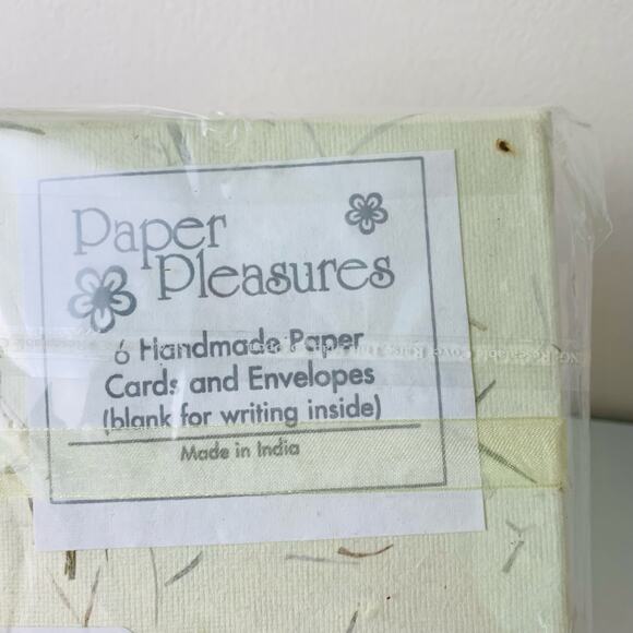 Handmade Floral Paper Stationery Note Cards 4 Sets of 10 Eco-Friendly - Picture 6 of 13